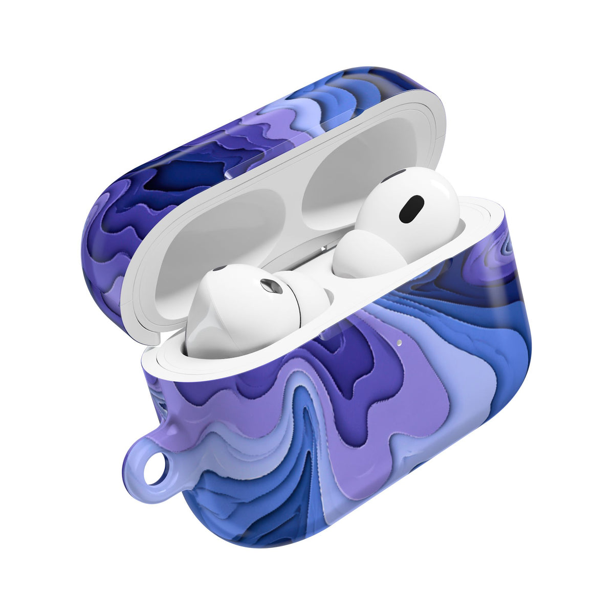 Periwinkle Strata Bloom · Hard Case for AirPods & AirPods Pro · Purple