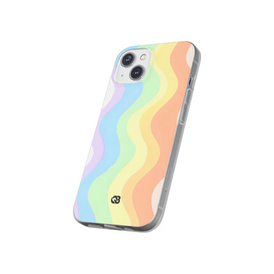 Pastel Ripple Flow · Soft Phone Case for iPhone
