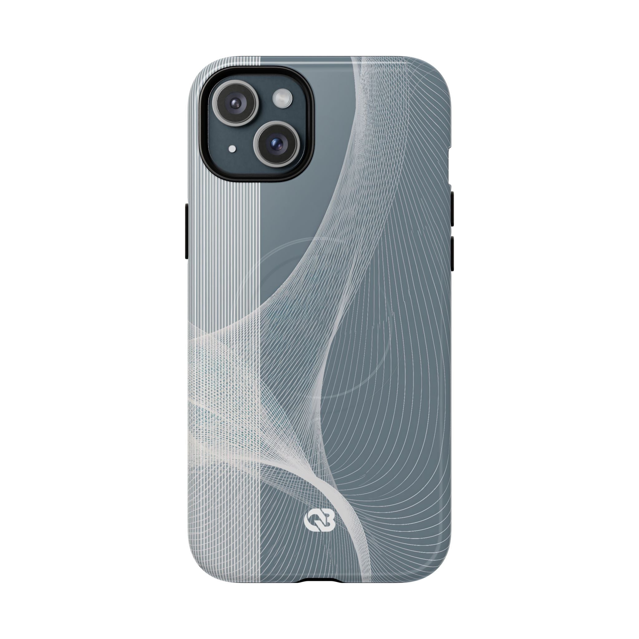Grey Tough 2.0 Magsafe Phone Case for iPhone - Slate Mesh Horizon