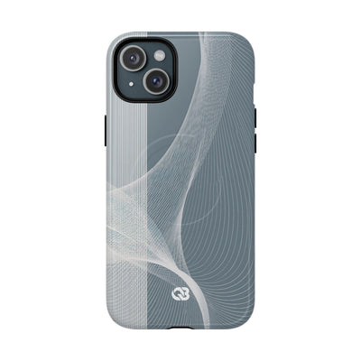 Grey Tough 2.0 Magsafe Phone Case for iPhone - Slate Mesh Horizon