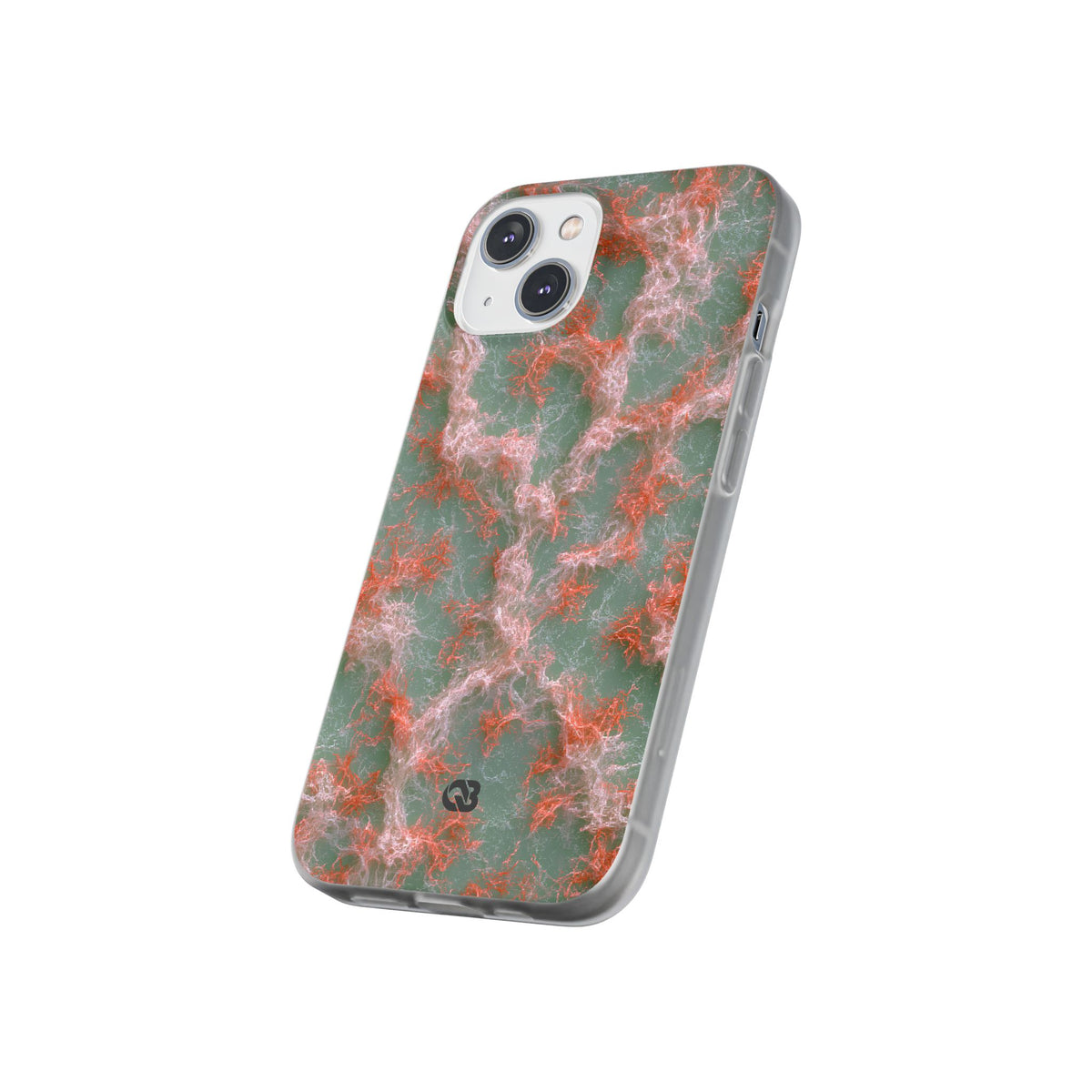 Coral Pixel Matrix · Lite Phone Case for iPhone ·  Green