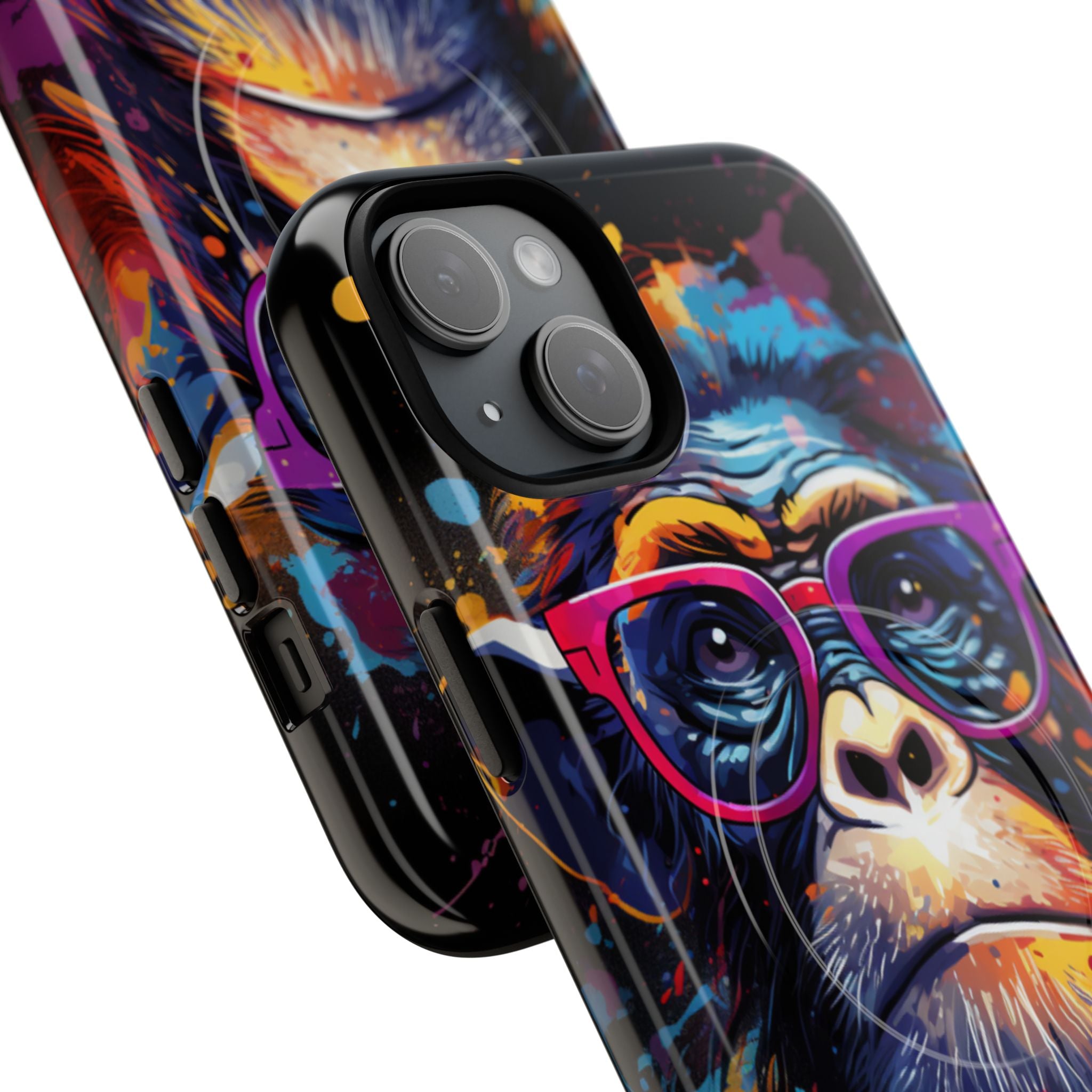 Neon Splatter Primate · Tough+ Magsafe