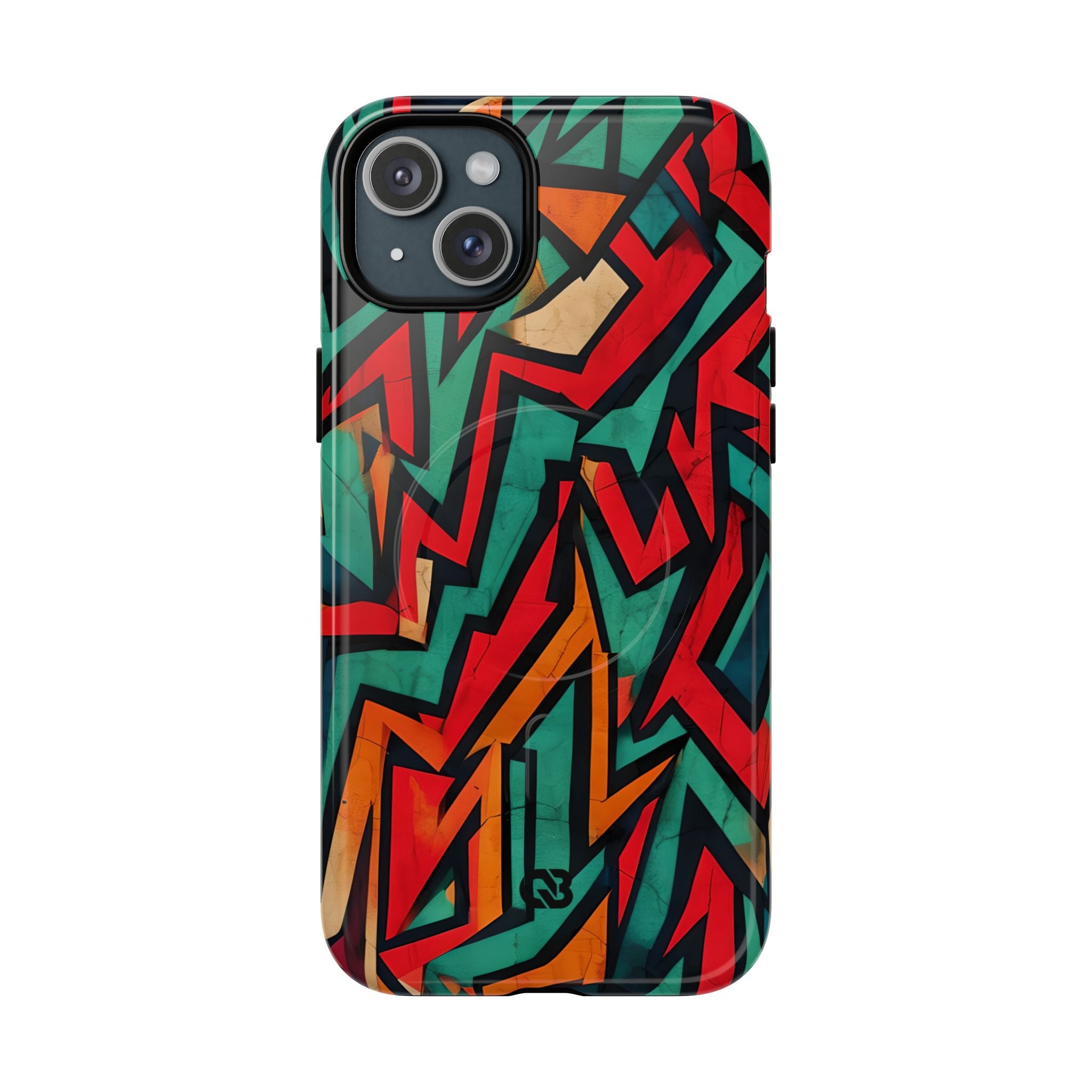 Jagged Teal Static · Tough+ Magsafe