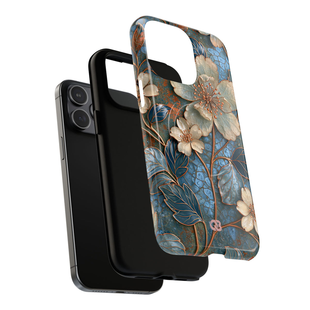 Gilded Blossom Reverie · Tough 2.0 Magnetic Phone Case for iPhone · Teal