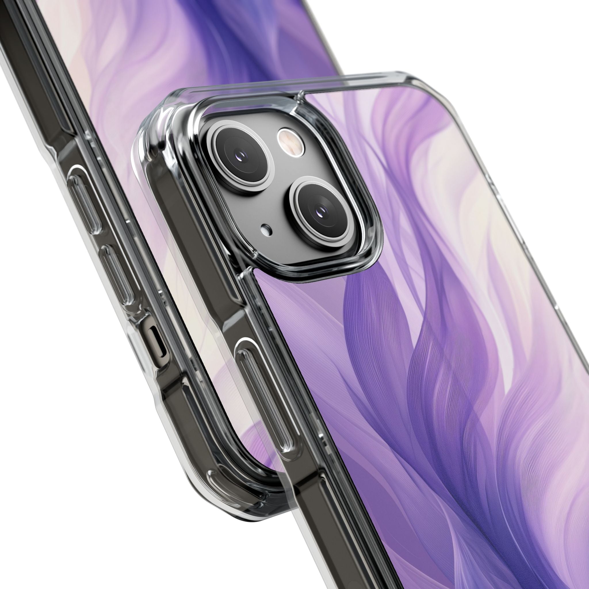 Purple Ribbon Waves iPhone 14 Case - Impact