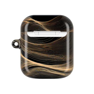 Gilded Ridge · Hard Case for AirPods & AirPods Pro · Black