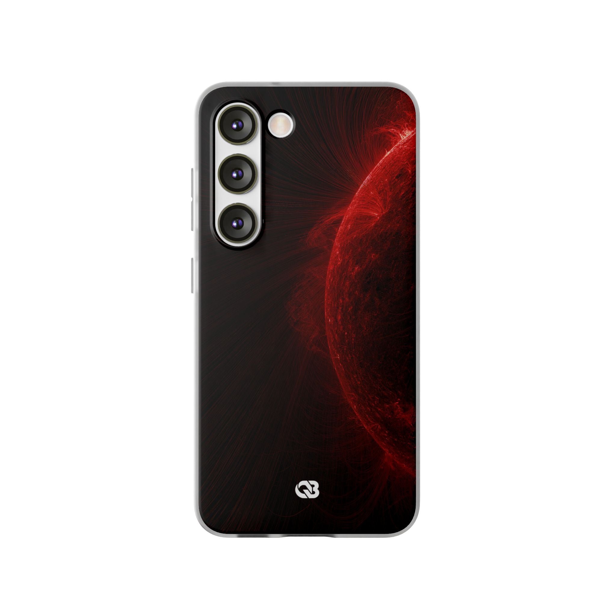 Red Lite Phone Case for Samsung - Solar Crimson Flare