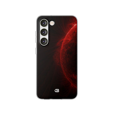 Red Lite Phone Case for Samsung - Solar Crimson Flare
