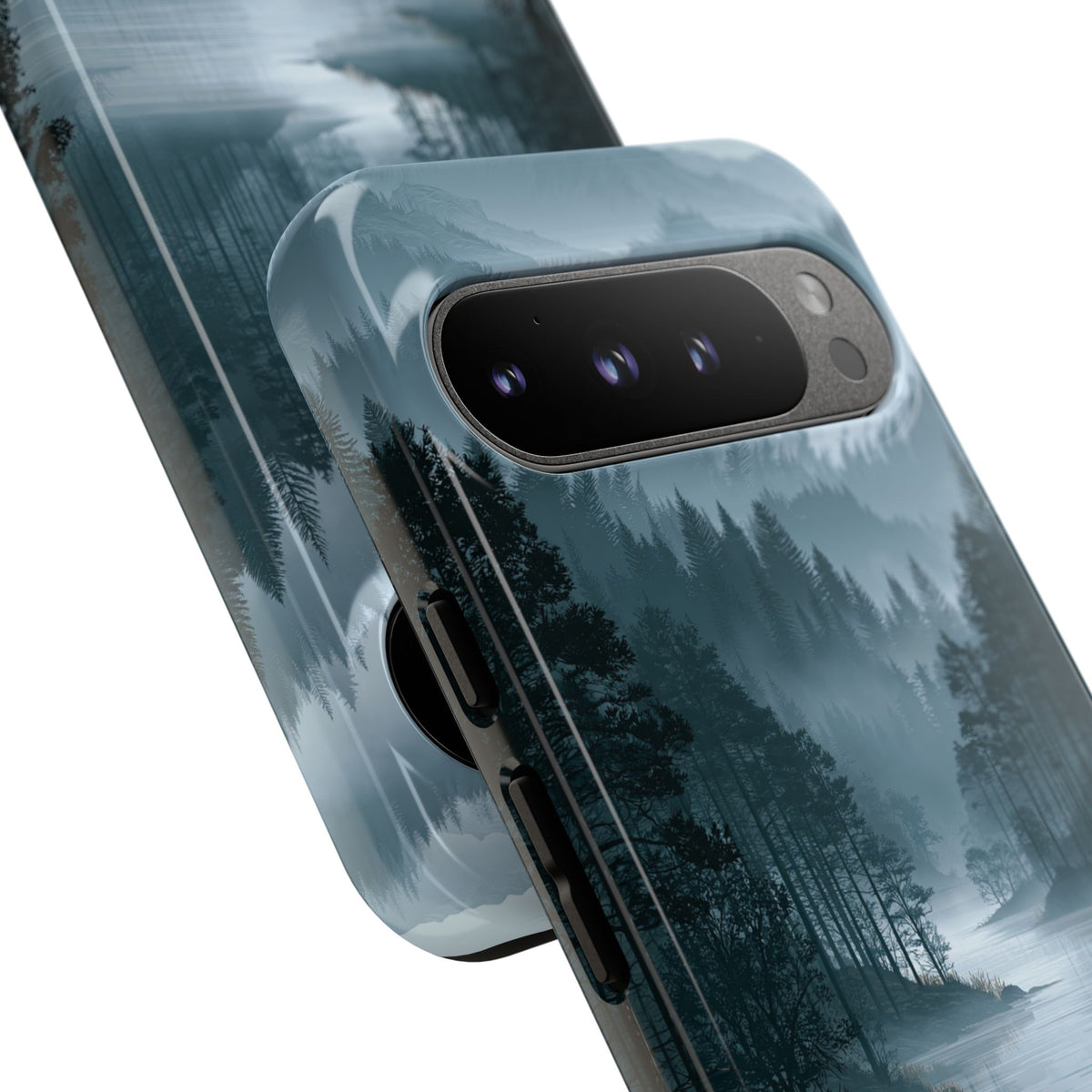 Silent Nordic Fjord · Tough Phone Case for Pixel ·  Blue