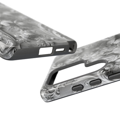 Rococo Marble Rose · Tough Phone Case for Samsung · White