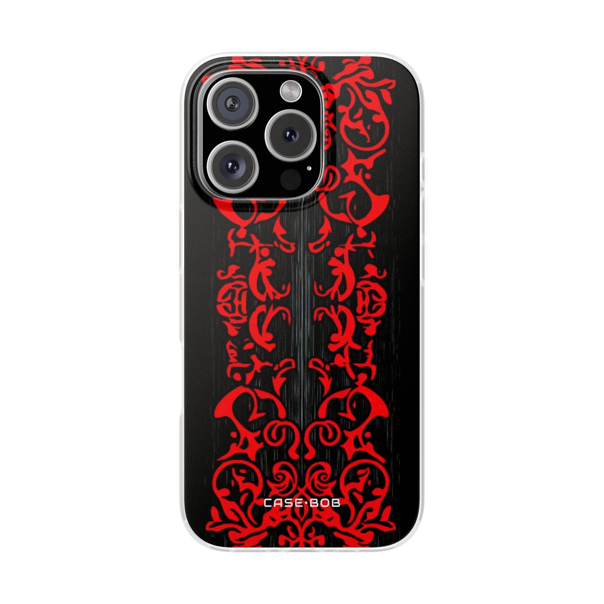 Crimson Spiral iPhone 16 Pro Case - Soft
