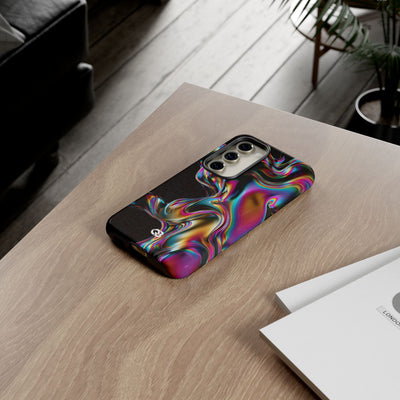 Purple Tough Phone Case for Samsung - Liquid Neon Chrome