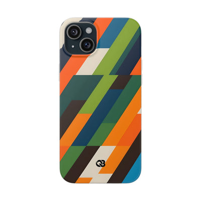 Angled Retro Mosaic · Soft Handyhülle für iPhone