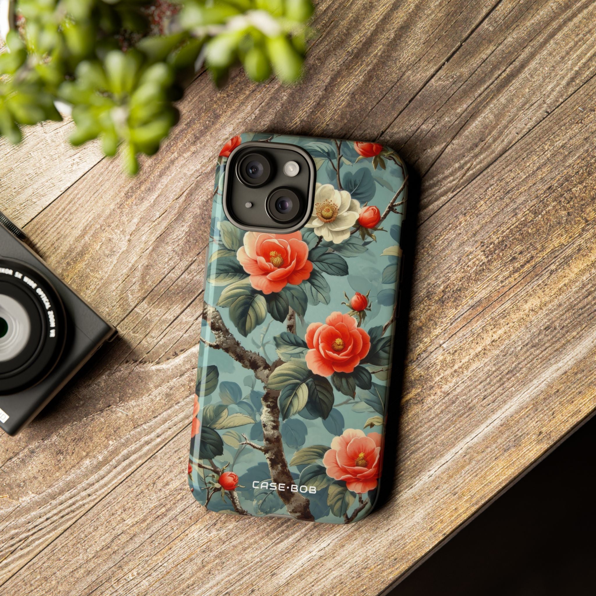 Coral Bloom iPhone 15 Cover - Tough