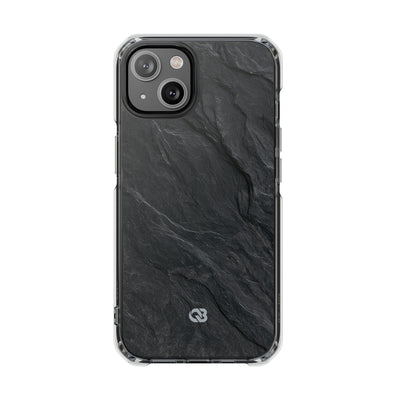 Black Impact MagSafe Phone Case for iPhone - Midnight Slate Ridge