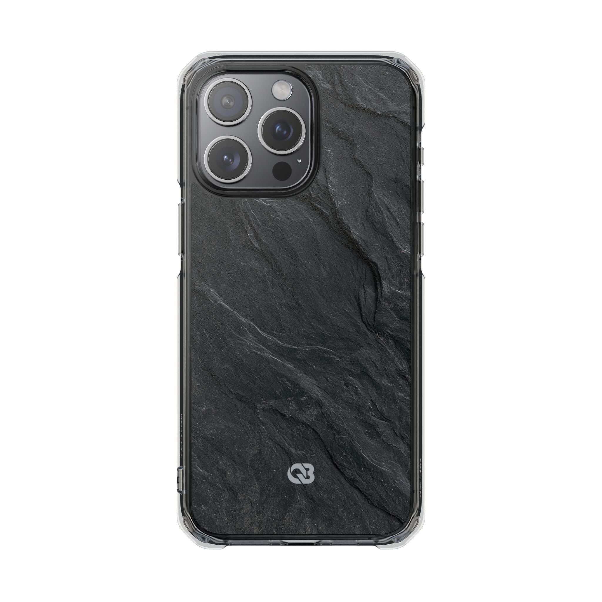 Black Impact MagSafe Phone Case for iPhone - Midnight Slate Ridge