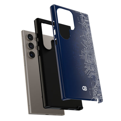 Blue Tough Phone Case for Samsung - Cobalt Circuit Logic