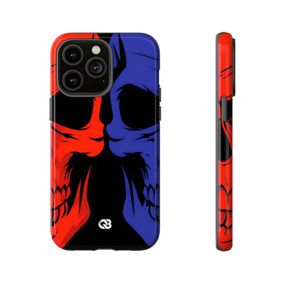 Crimson Cobalt Skulls · Tough Phone Case for iPhone