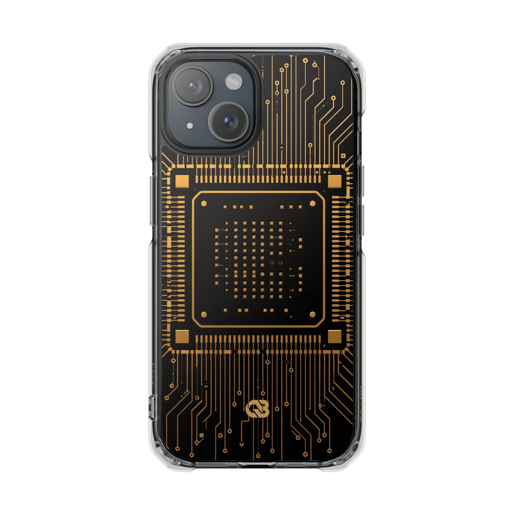 Gold Impact MagSafe Phone Case for iPhone - Cyber Gold Processor