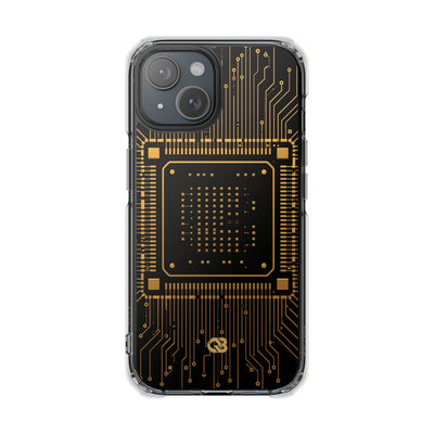 Gold Impact MagSafe Phone Case for iPhone - Cyber Gold Processor