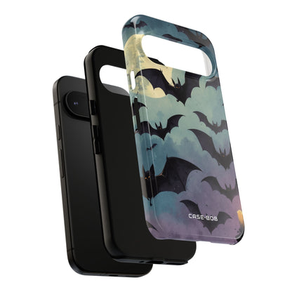 Glowing Bat Swarm Google Pixel 9 Case - Tough