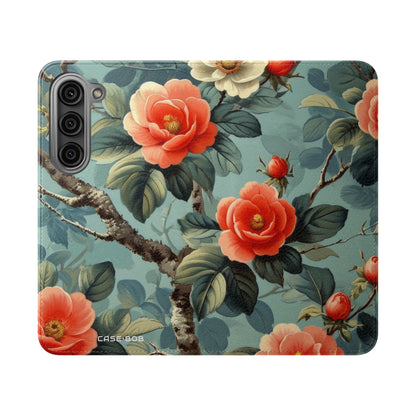 Pink Camellia - Samsung S23 Case - Wallet