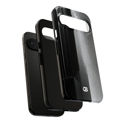 Black Tough Phone Case for Google Pixel - Brutalist Pixel Monolith