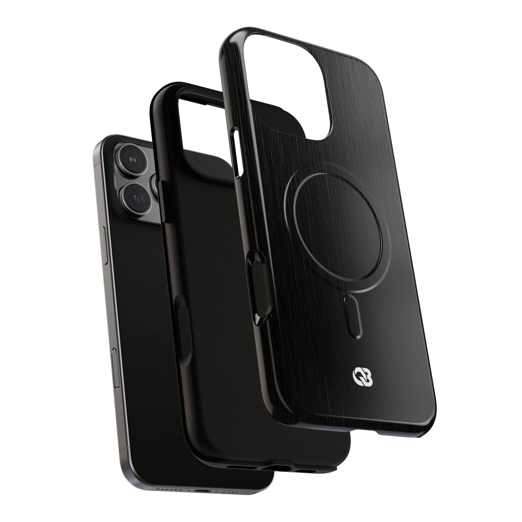 Black Tough 2.0 Magsafe Phone Case for iPhone - Brushed Obsidian Slate
