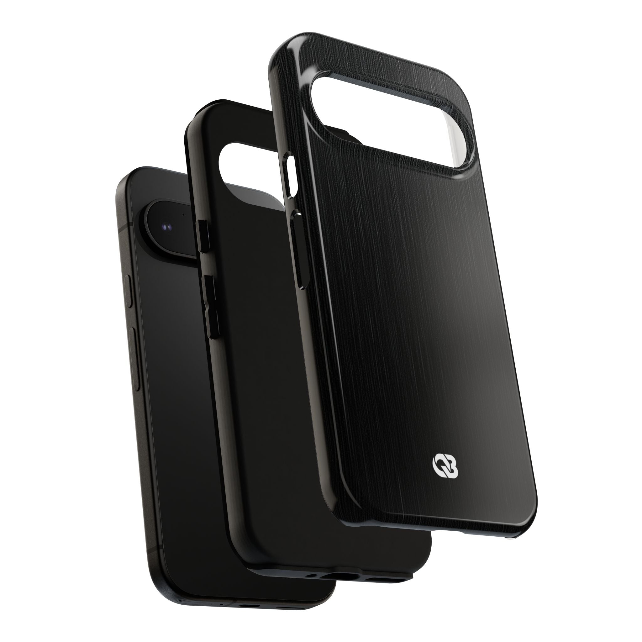 Black Tough Phone Case for Google Pixel - Brushed Obsidian Slate