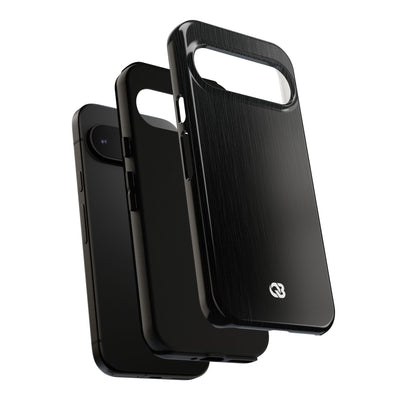 Black Tough Phone Case for Google Pixel - Brushed Obsidian Slate