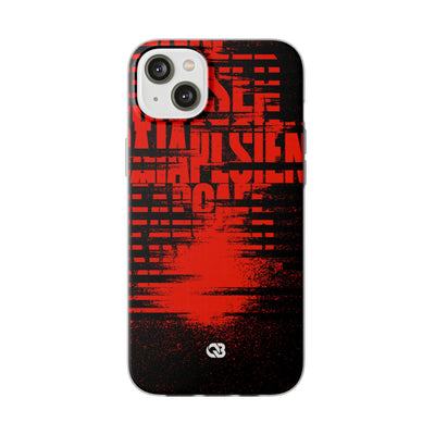 Crimson Redaction · Lite Phone Case for iPhone ·  Black