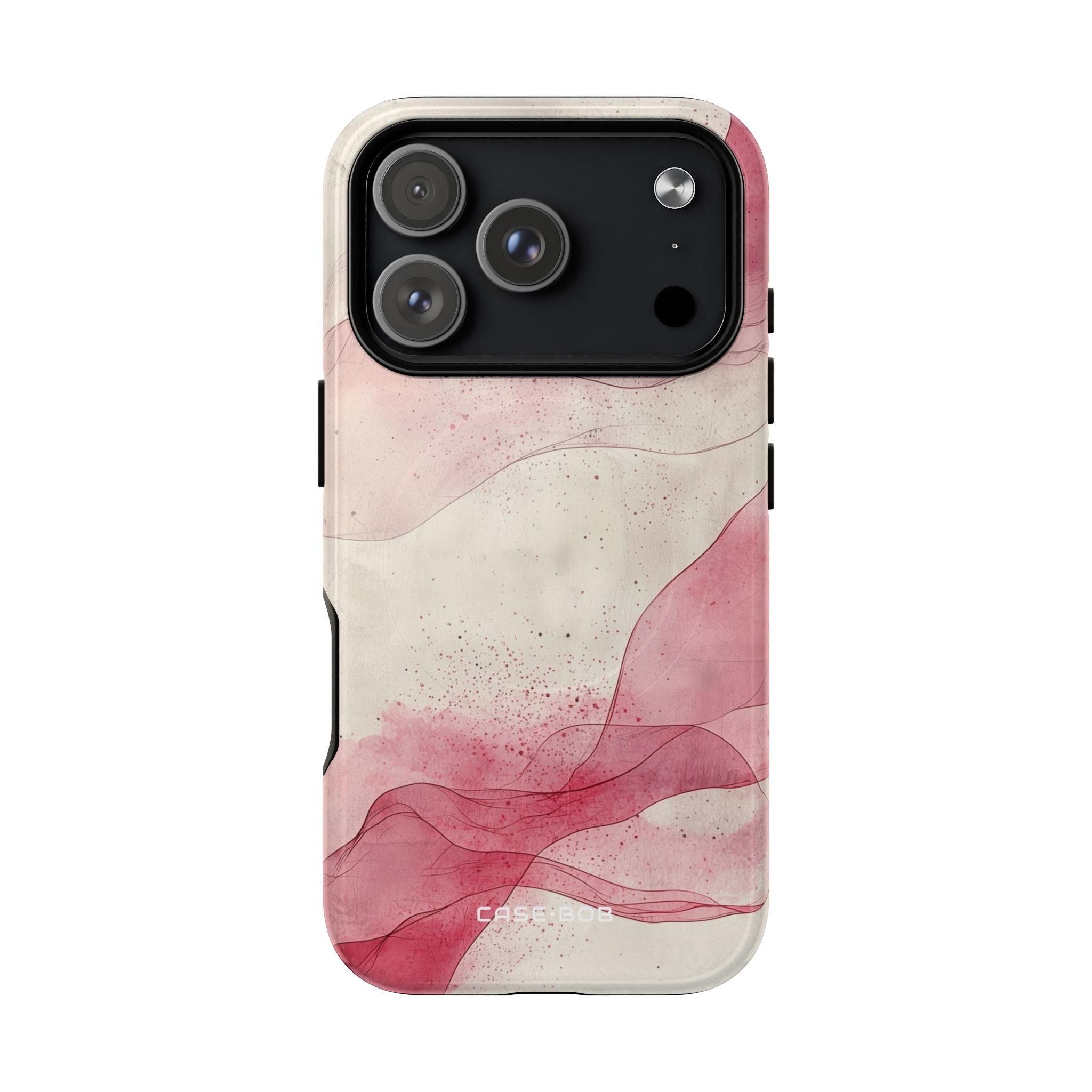 Crimson Waves iPhone 17 Pro Case - Tough+ - CASE•BOB