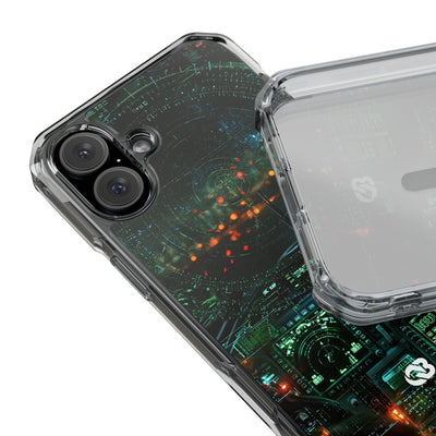 Tactical Avionics HUD · Clear Impact Magnetic Phone Case for iPhone · Green