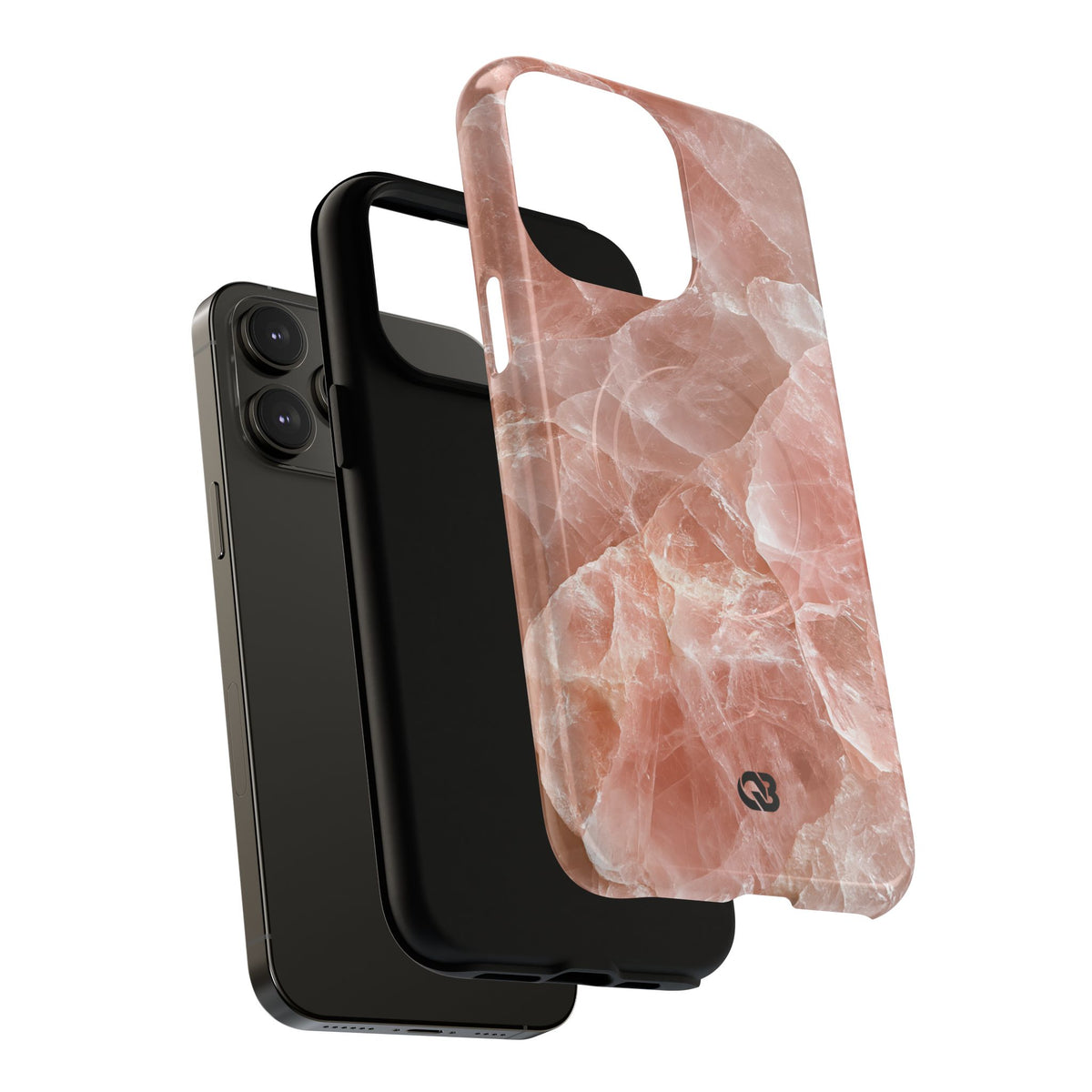 Rose Quartz Facet · Tough 2.0 Magnetic Phone Case for iPhone · Pink