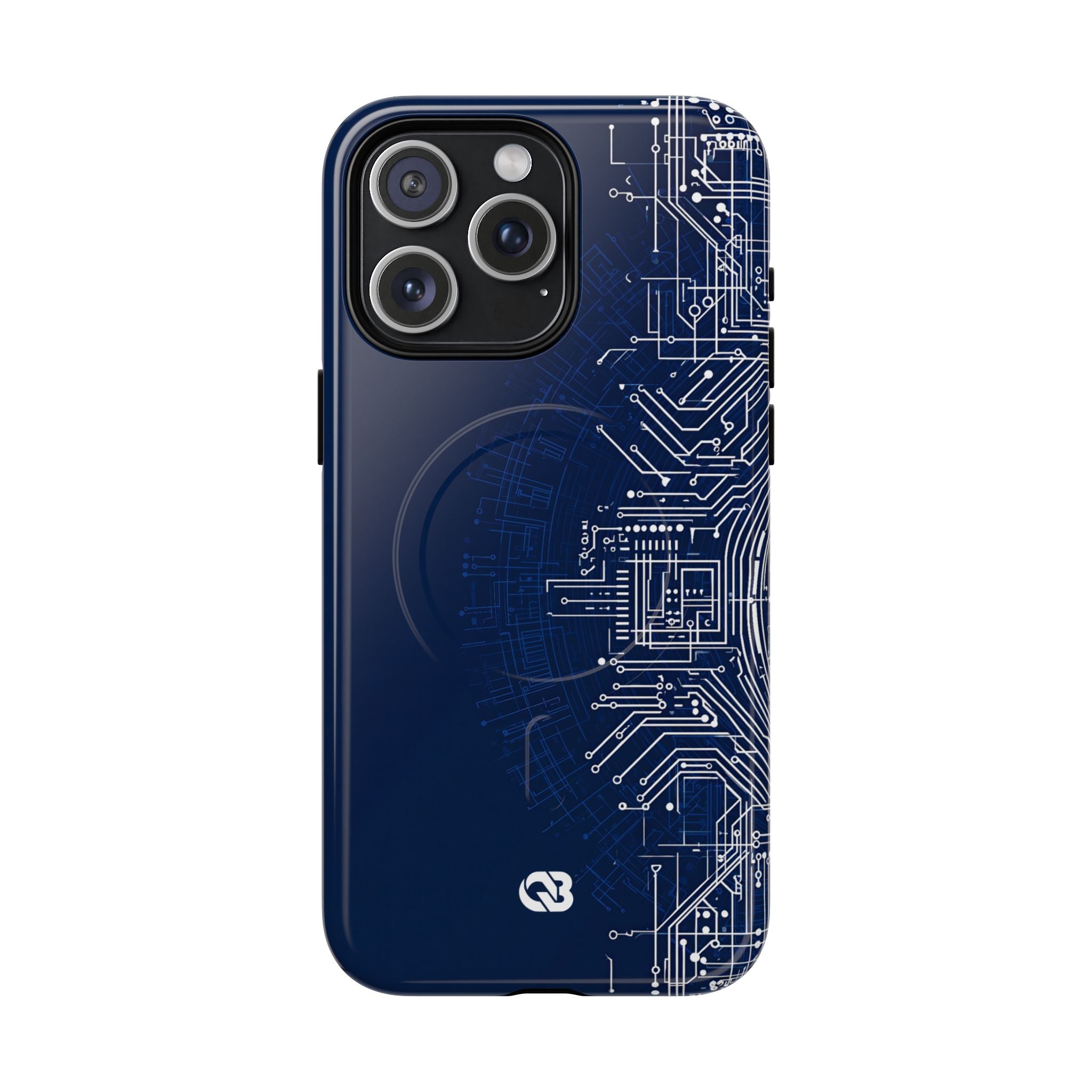 Blue Tough 2.0 Magsafe Phone Case for iPhone - Cobalt Circuit Logic