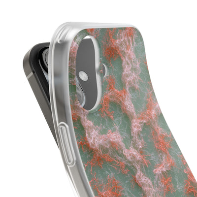 Coral Pixel Matrix · Lite Phone Case for iPhone ·  Green