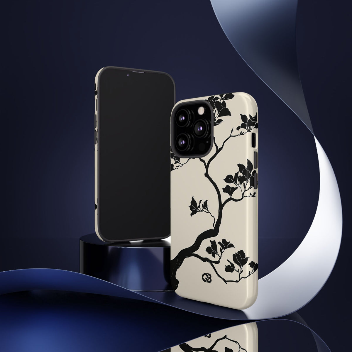 Ebony Magnolia · Tough Phone Case for iPhone · Beige