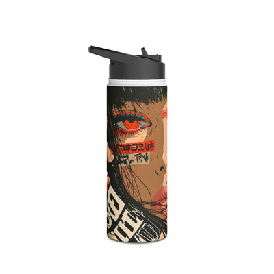 Shibuya Street Collage · Insulated Water Bottle · Red