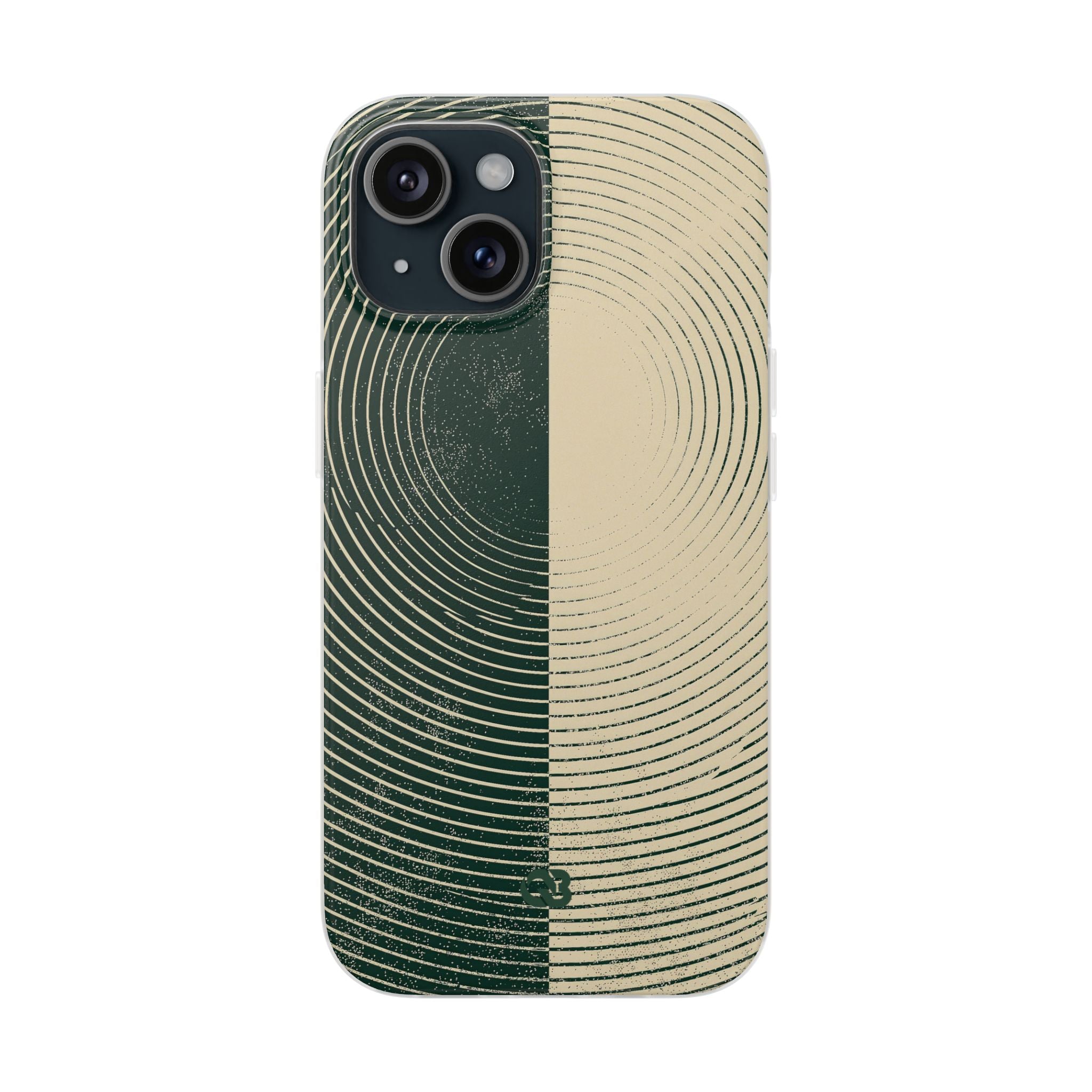 Green Lite Phone Case for iPhone - Evergreen Split Grain