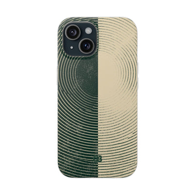 Green Lite Phone Case for iPhone - Evergreen Split Grain