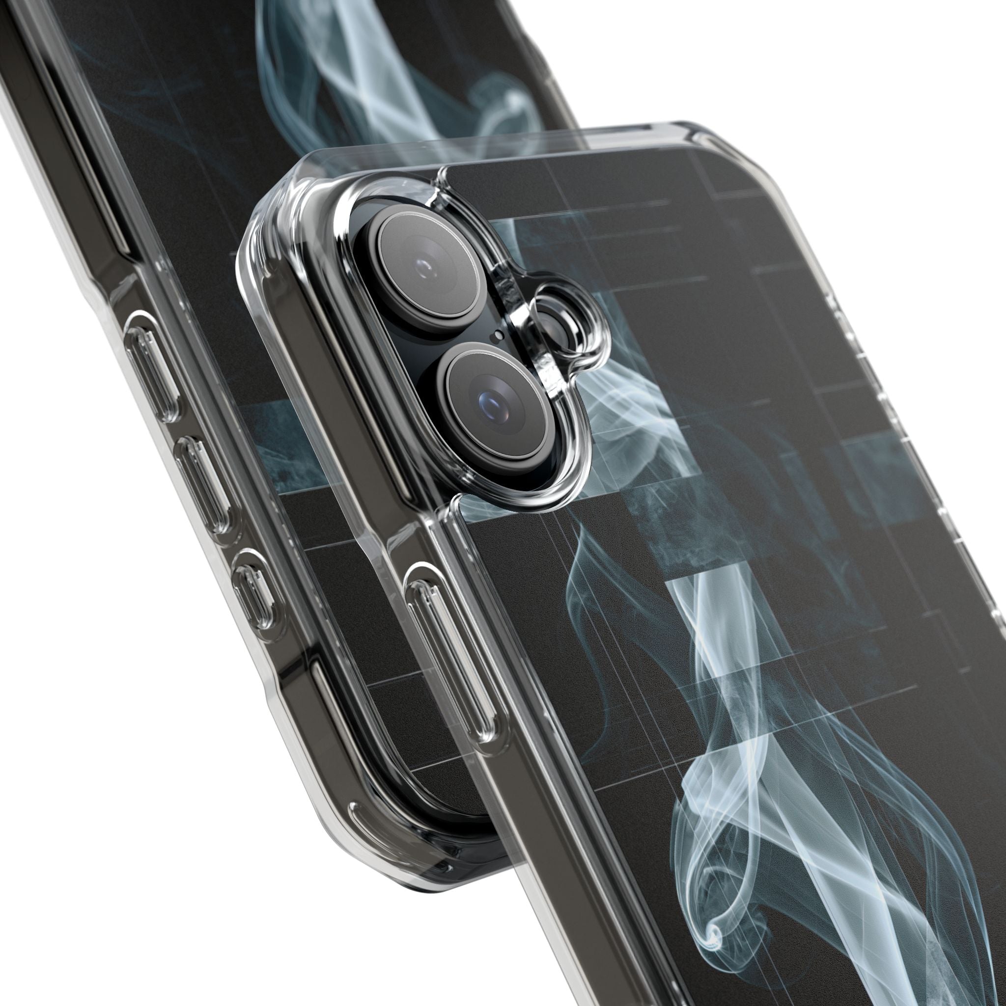 Black Impact MagSafe Phone Case for iPhone - Arctic Vapor Grid