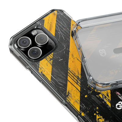 Urban Hazard Decay · Clear Impact Magnetic Phone Case for iPhone · Black