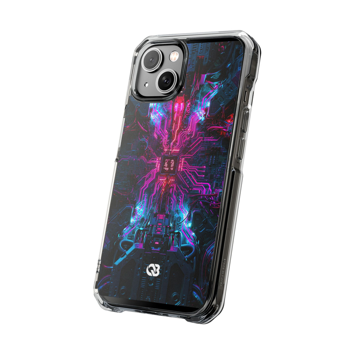 Neural Circuit Core · Clear Impact Magnetic Phone Case for iPhone ·  Black