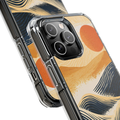 Blue Impact MagSafe Phone Case for iPhone - Kyoto Cresting Tide