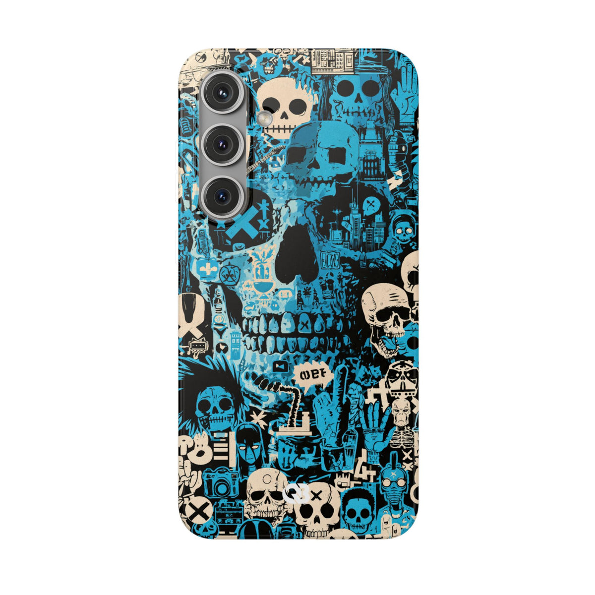 Electric Skull Graffiti · Lite Phone Case for Samsung · Blue