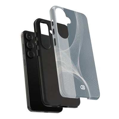Grey Tough Phone Case for Samsung - Slate Mesh Horizon
