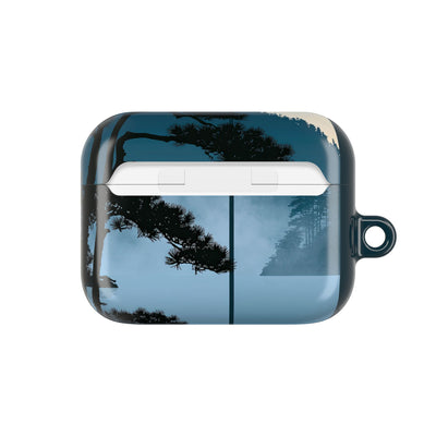 Misty Pine Horizon · Hard Case for AirPods & AirPods Pro · Teal