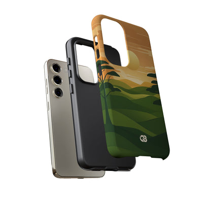 Verdant Horizon Sun · Tough Coque de téléphone pour Samsung