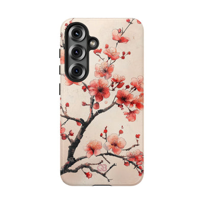 Crimson Silk Flora · Tough Phone Case for Samsung
