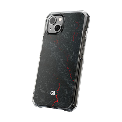 Crimson Rift · Clear Impact Magnetic Phone Case for iPhone ·  Black